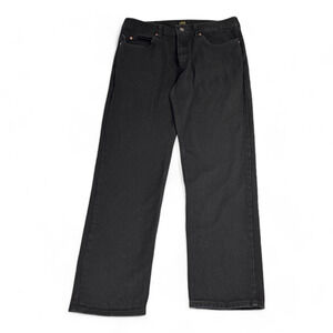 Vintage Lee Jeans 36x31 Black Regular Fit Y2K Mens Cotton 36x32